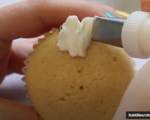 pipe small "c" shaped petals on the outside edge of the cupcake