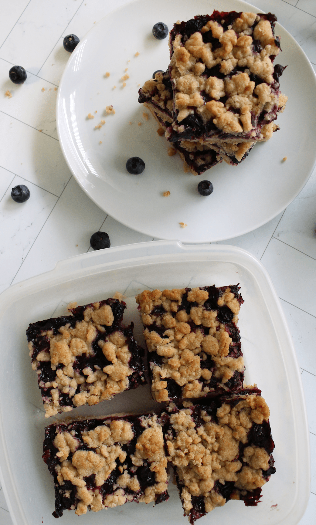 blueberry crumb bars storage