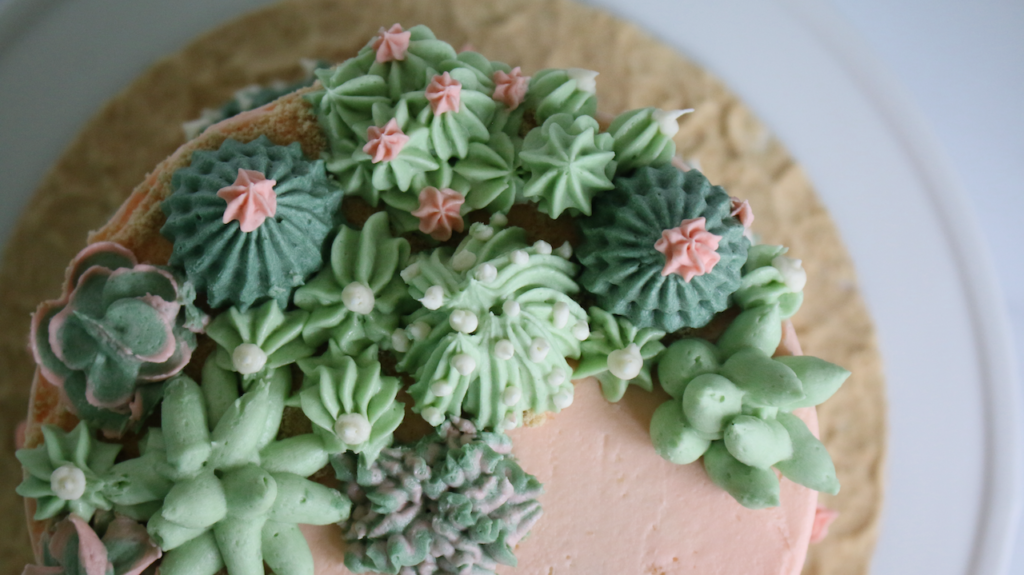 cactus smash cake