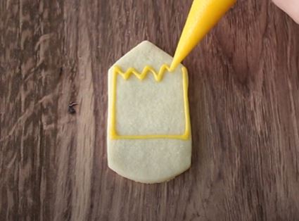 pencil sugar cookie