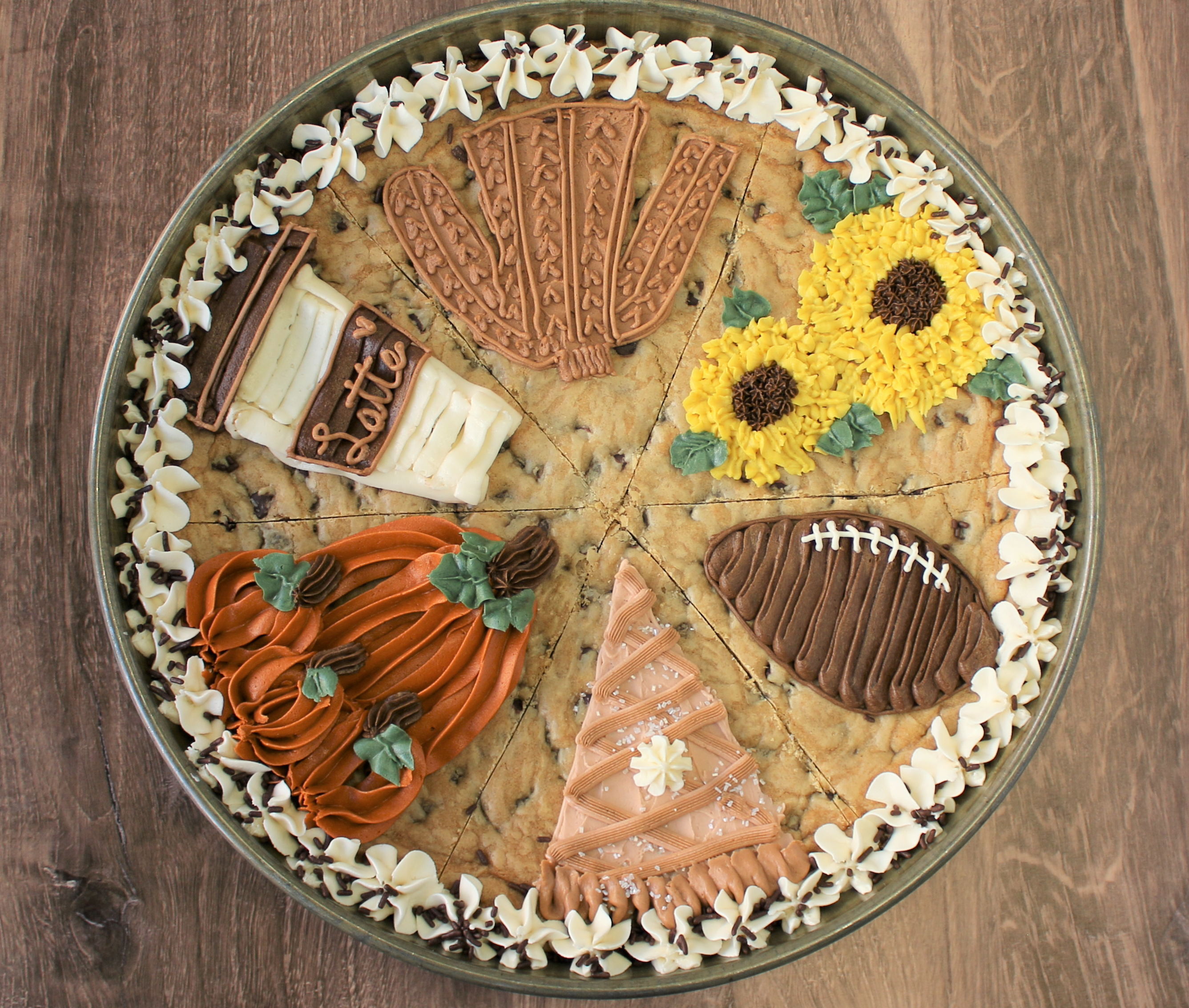 autumn cookie cake