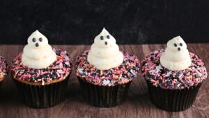 easy ghost cupcakes