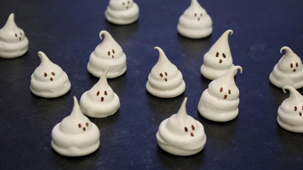 ghost meringues