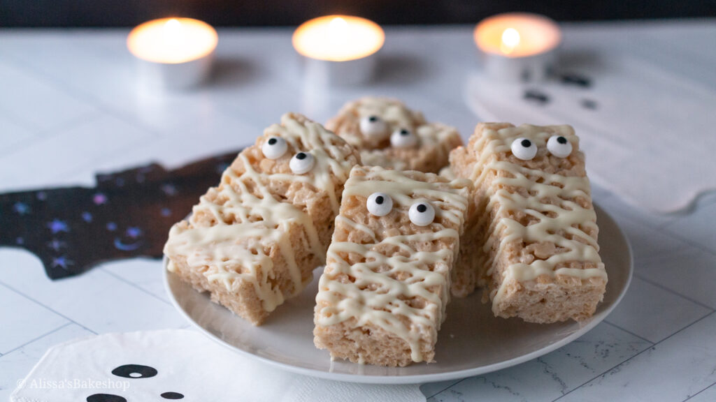 how to make mummy rice krispie treats