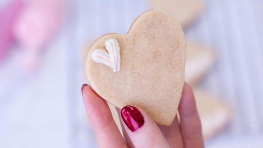 valentine butter cookies