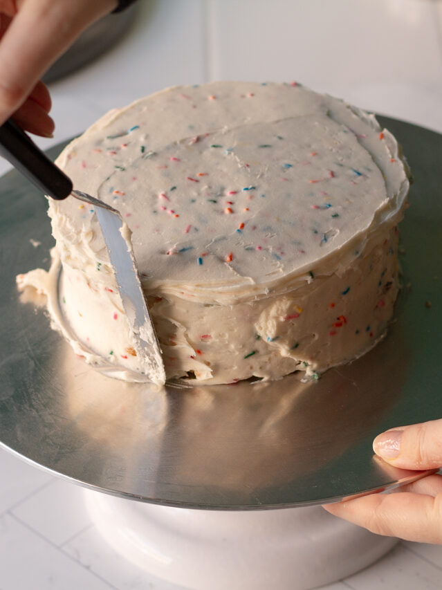 6 in funfetti cake from scratch