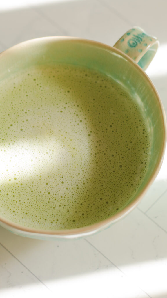 Matcha green tea latte