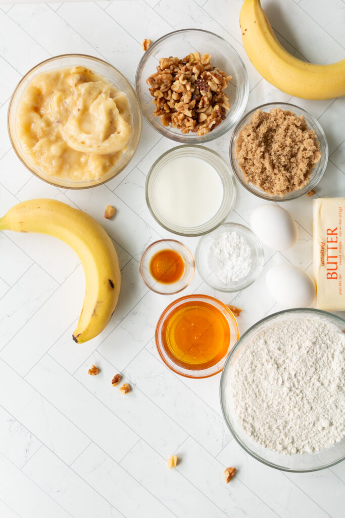 banana bread ingredients