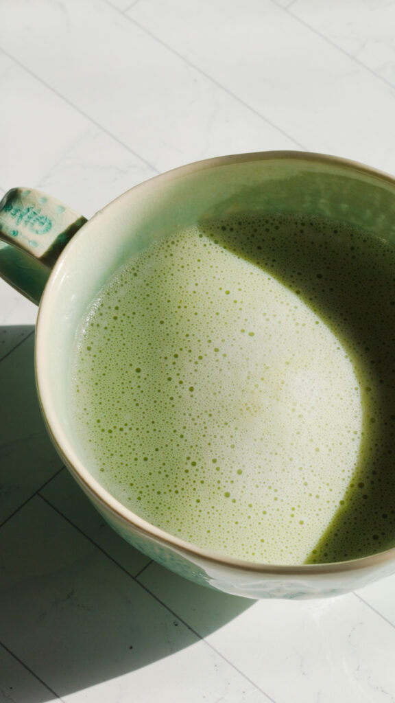 hot matcha latte recipe video