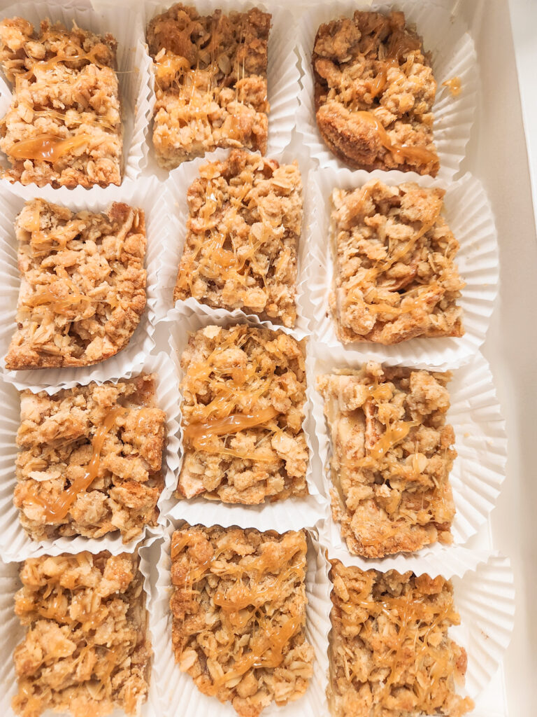 november bucket list pie bars