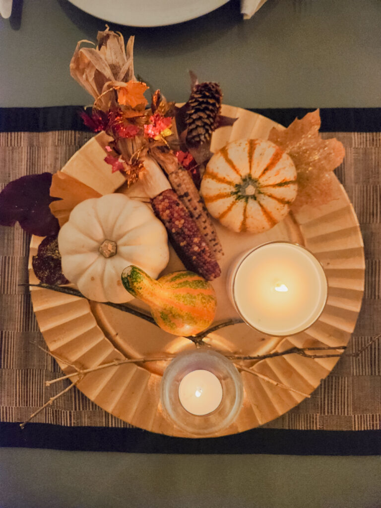 november bucket list thanksgiving center piece