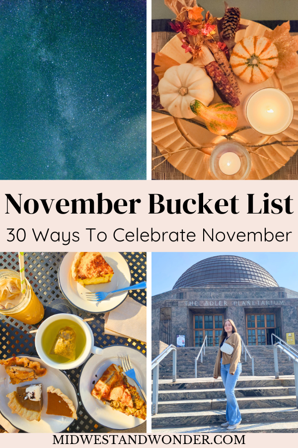 November Bucket List