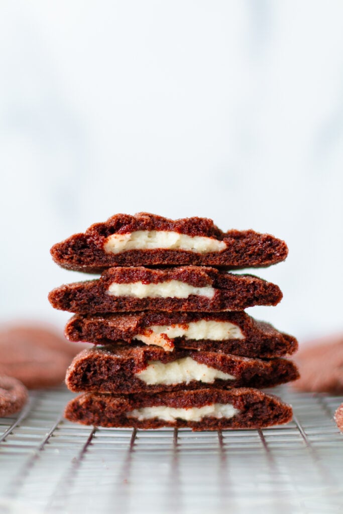 red velvet cream cheese cookies