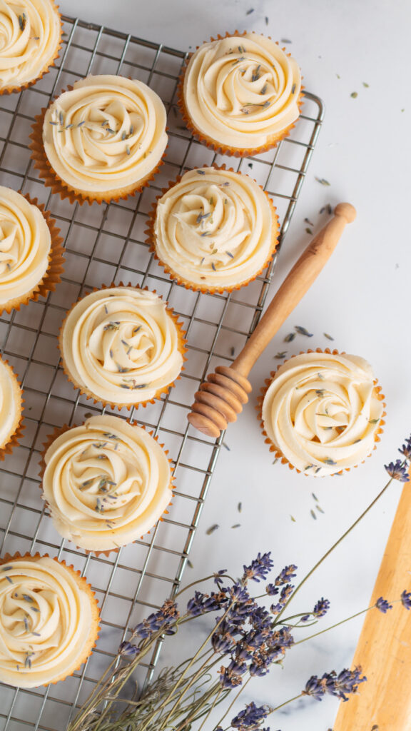lavender cupcakes