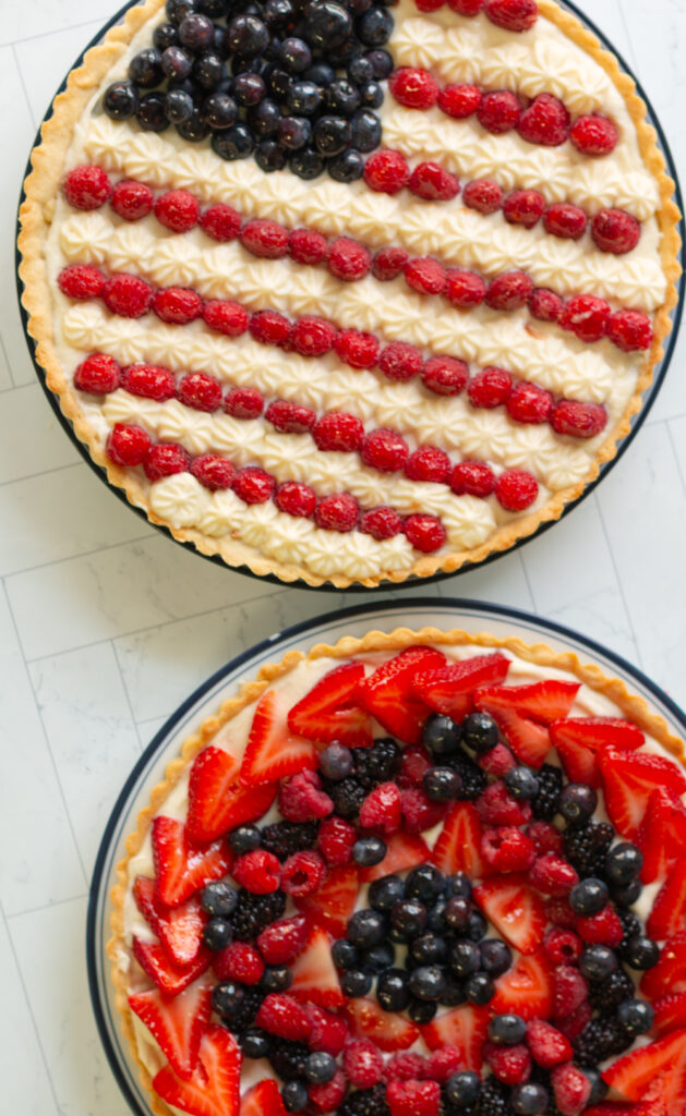 4th of july fruit tart