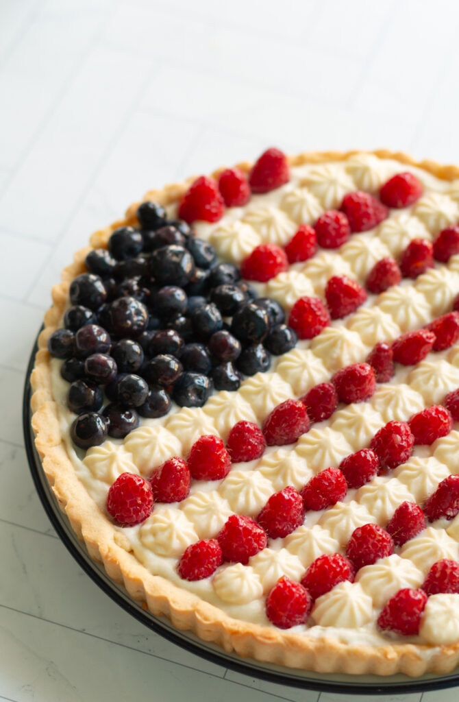 4th of july fruit tart