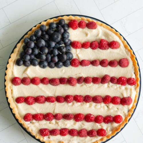 4th of july fruit tart