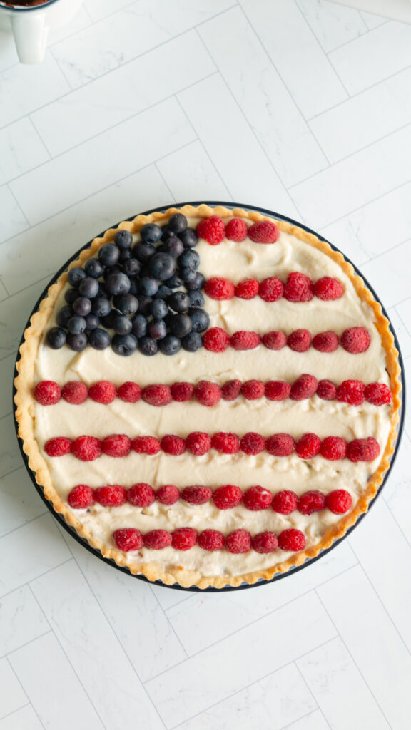 4th of july fruit tart