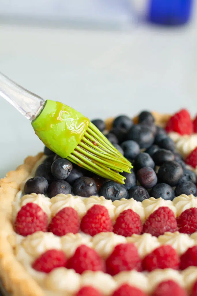 4th of july fruit tart