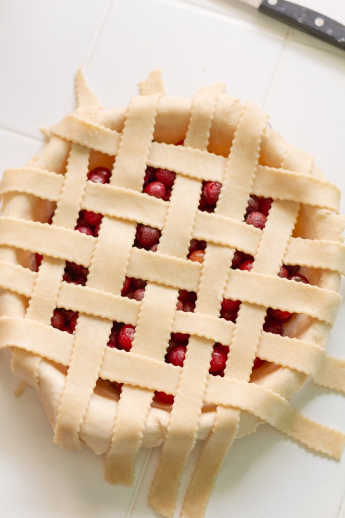 how to lattice pie crust