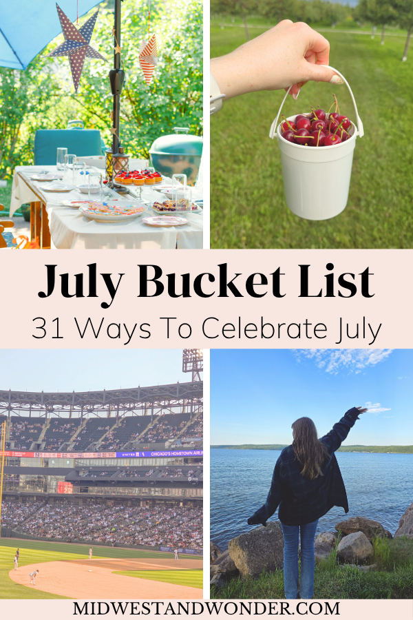 July Bucket List