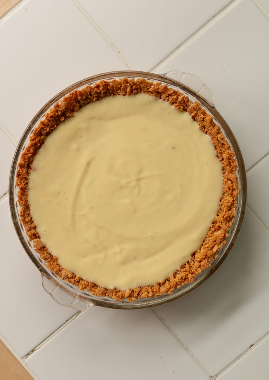 what a key lime pie should look like when baked