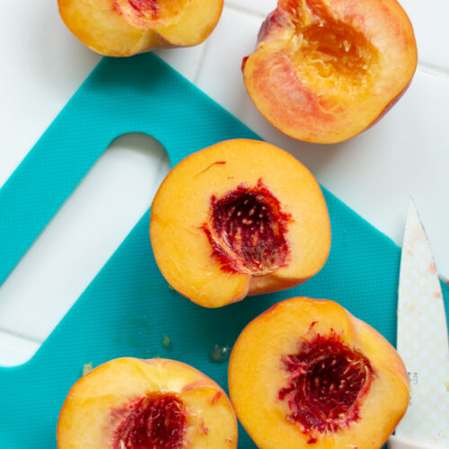 pitted peaches