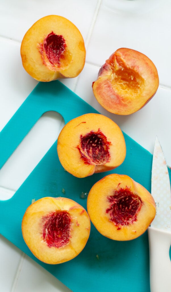 pitted peaches
