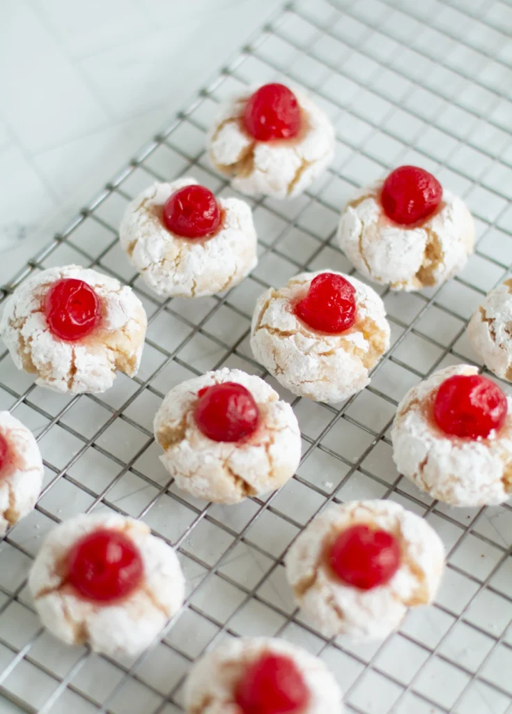 cherry almond cookies
