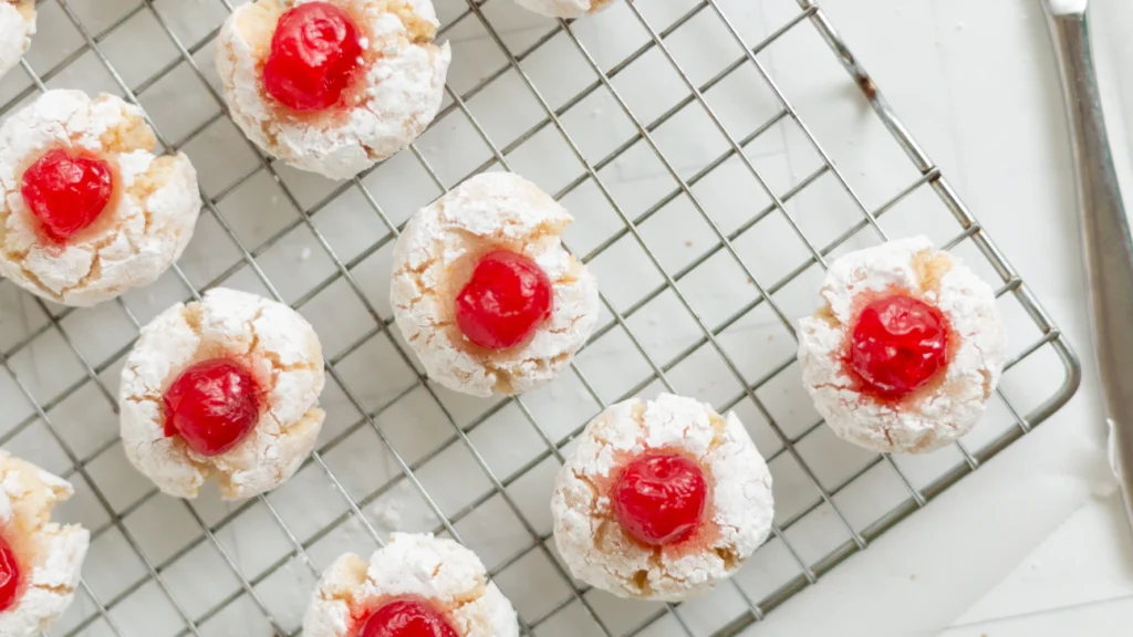 cherry almond cookies