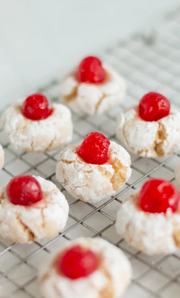 cherry almond cookies