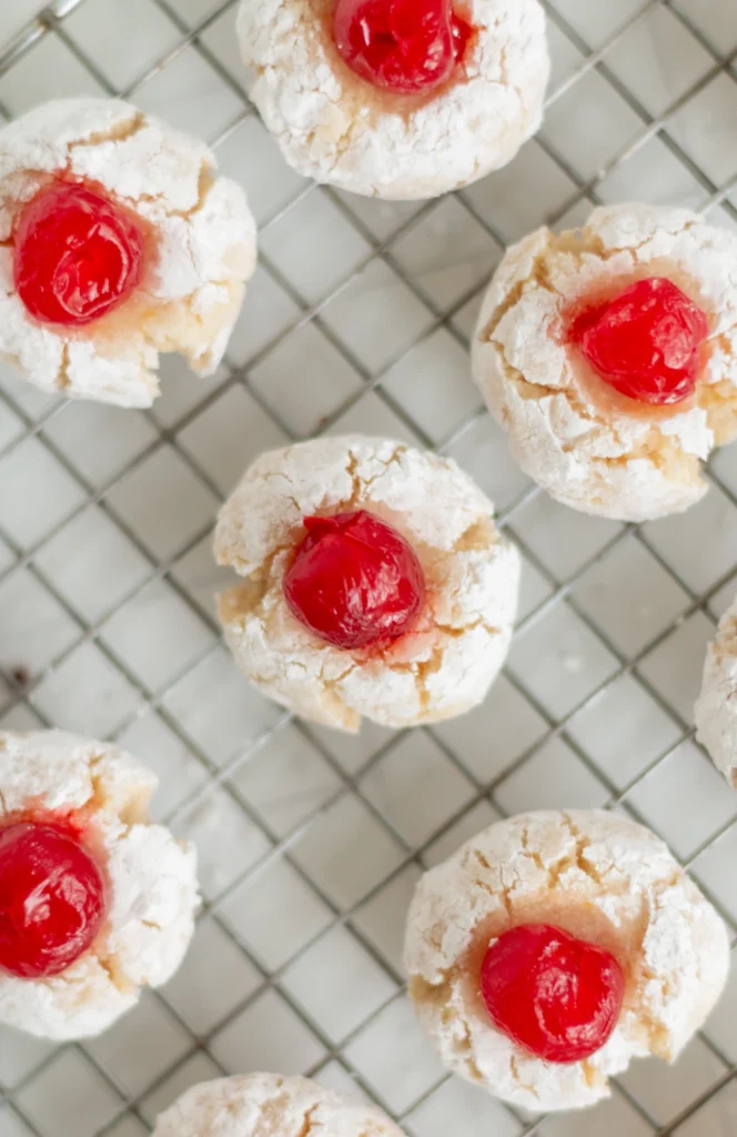 cherry almond cookies