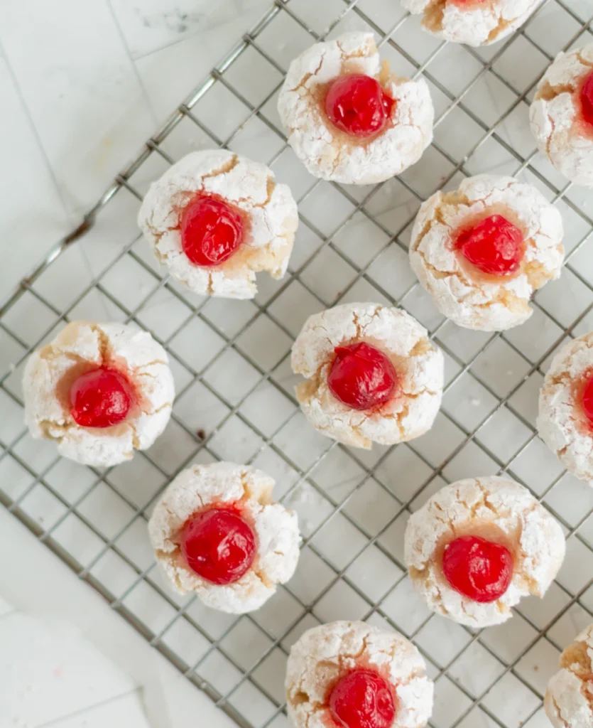 cherry almond cookies