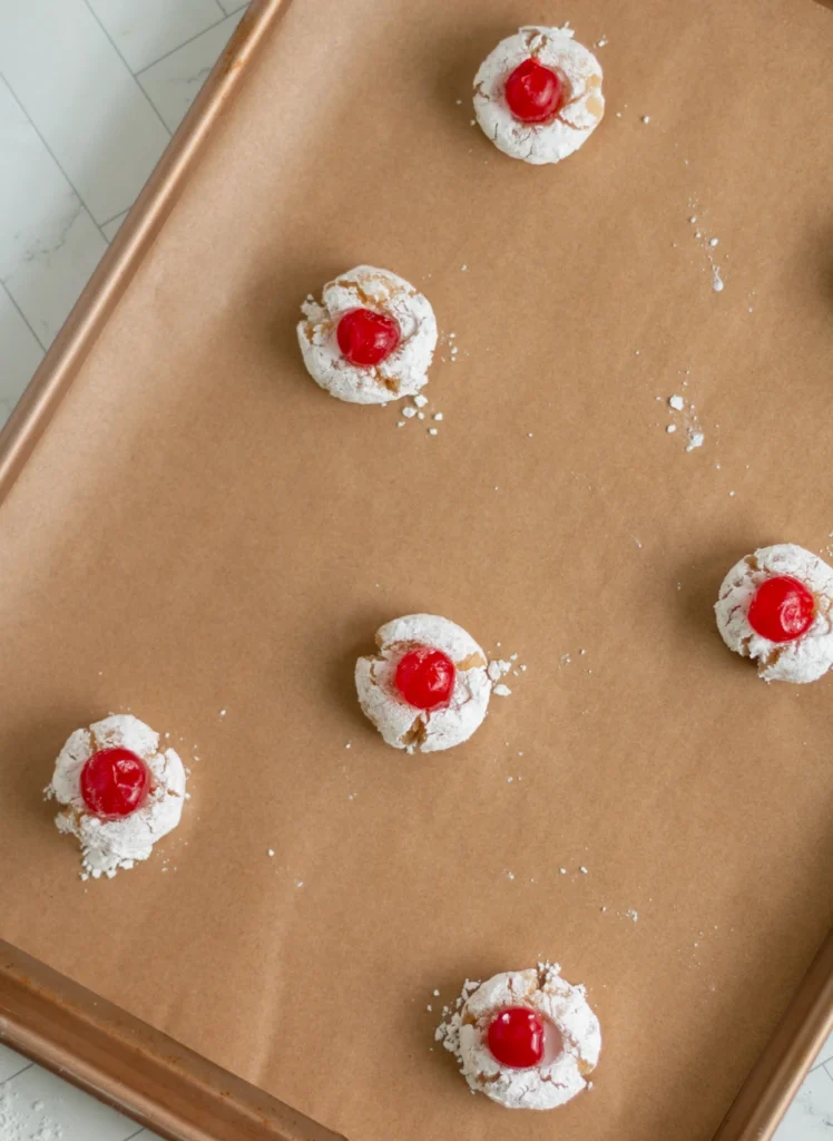 cherry almond cookies