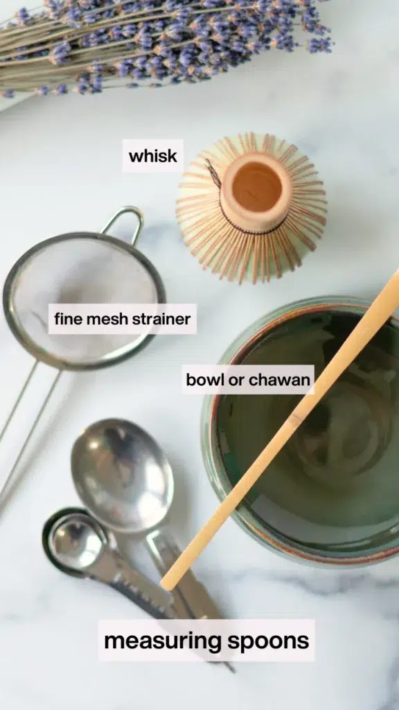 iced matcha latte lavender cold foam